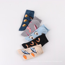 2019 оптовые полностью изготовленные на заказ хлопковые женские красочные забавные носки с животными